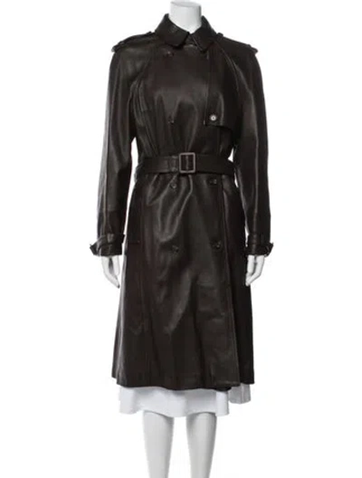 Pre-owned Dolce & Gabbana Vintage Late 1990's - Early 2000's Trench Coat In Brown