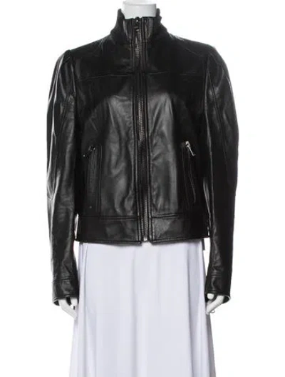 Pre-owned Dolce & Gabbana Vintage Late 2000's - Early 2010's Biker Jacket In Black
