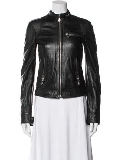 Pre-owned Dolce & Gabbana Vintage Late 2000's - Early 2010's Biker Jacket In Black