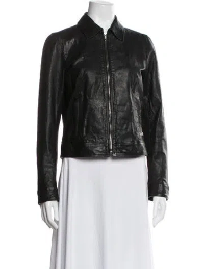 Pre-owned Dolce & Gabbana Vintage Late 2000's - Early 2010's Biker Jacket In Black