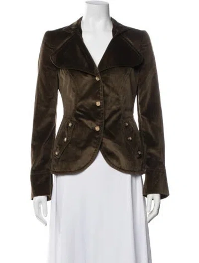 Pre-owned Dolce & Gabbana Vintage Late 2000's - Early 2010's Blazer In Green