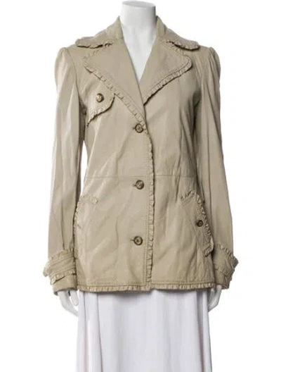 Pre-owned Dolce & Gabbana Vintage Late 2000's - Early 2010's Blazer In Neutral