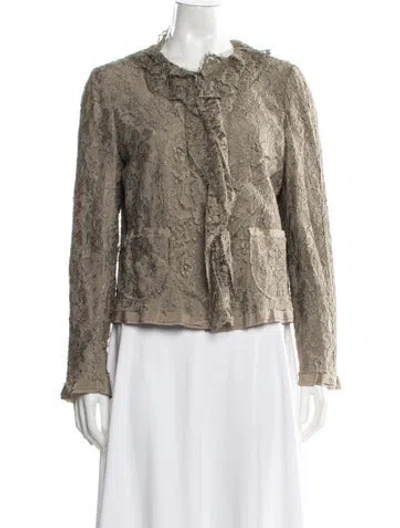 Pre-owned Dolce & Gabbana Vintage Late 2000's - Early 2010's Evening Jacket In Neutral