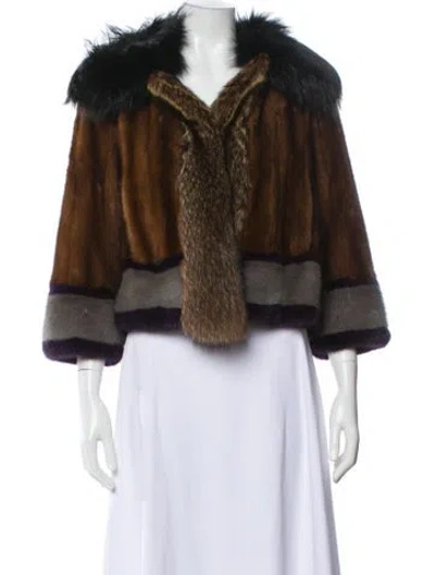 Pre-owned Dolce & Gabbana Vintage Late 2000's - Early 2010's Fur Jacket In Multi