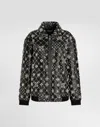 Dolce & Gabbana Vintage Leather Jacket With Embroidery In Black