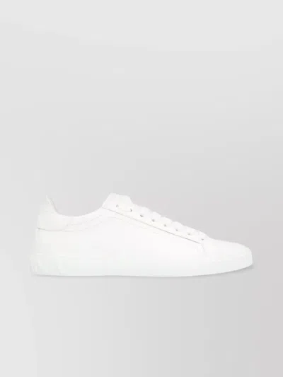 DOLCE & GABBANA VINTAGE LEATHER LOW-TOP SNEAKERS