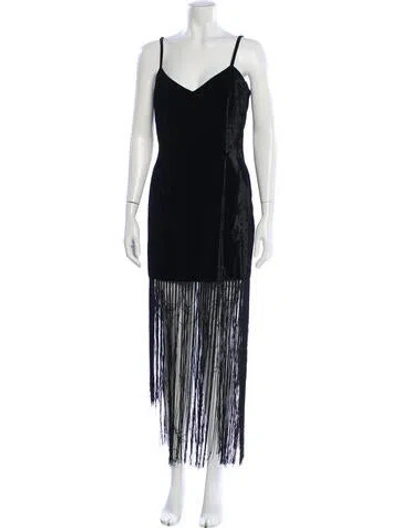 Pre-owned Dolce & Gabbana Vintage Long Dress In Black