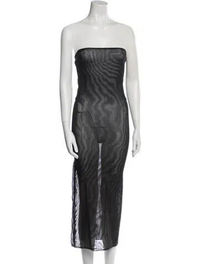 Pre-owned Dolce & Gabbana Vintage Long Skirt In Black