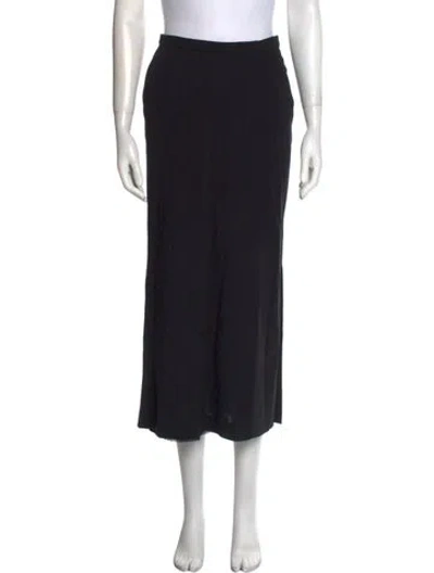 Pre-owned Dolce & Gabbana Vintage Midi Length Skirt In Black