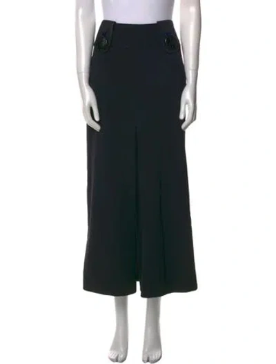 Pre-owned Dolce & Gabbana Vintage Midi Length Skirt In Black