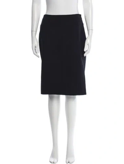 Pre-owned Dolce & Gabbana Vintage Midi Length Skirt In Black