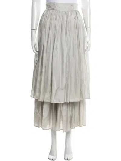 Pre-owned Dolce & Gabbana Vintage Midi Length Skirt In Gray