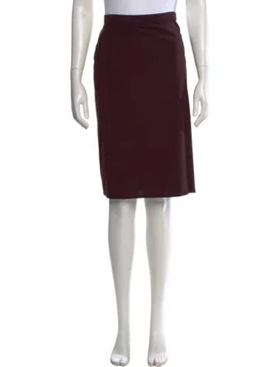 Pre-owned Dolce & Gabbana Vintage Midi Length Skirt In Purple