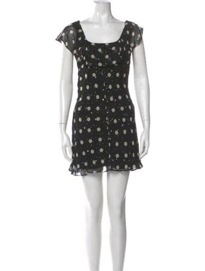 Pre-owned Dolce & Gabbana Vintage Mini Dress In Black