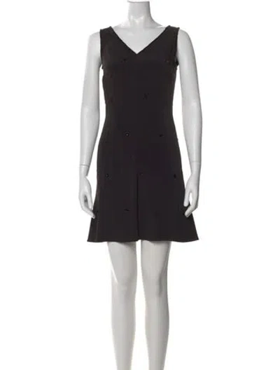 Pre-owned Dolce & Gabbana Vintage Mini Dress In Black