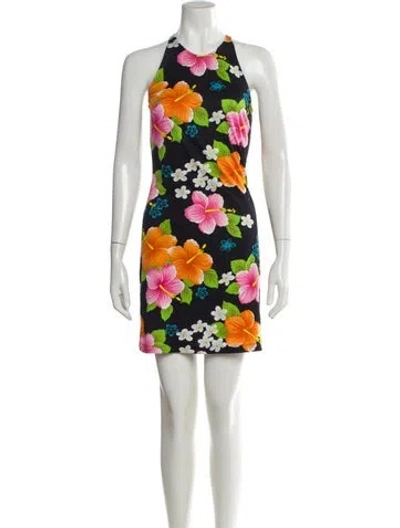 Pre-owned Dolce & Gabbana Vintage Mini Dress In Black