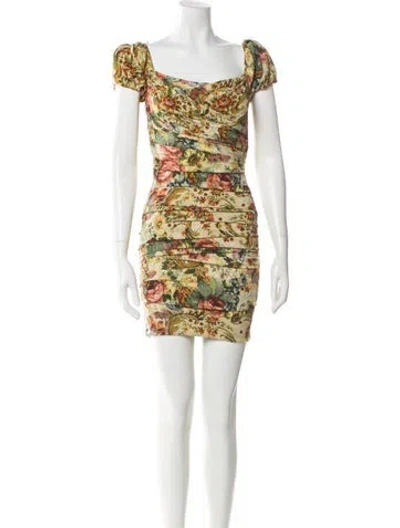 Pre-owned Dolce & Gabbana Vintage Mini Dress In Multi