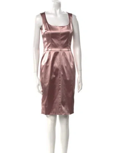 Pre-owned Dolce & Gabbana Vintage Mini Dress In Pink