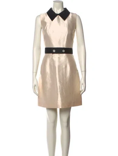 Pre-owned Dolce & Gabbana Vintage Mini Dress In White