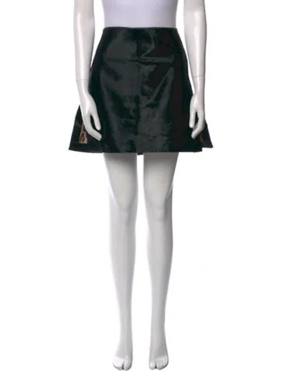 Pre-owned Dolce & Gabbana Vintage Mini Skirt In Black