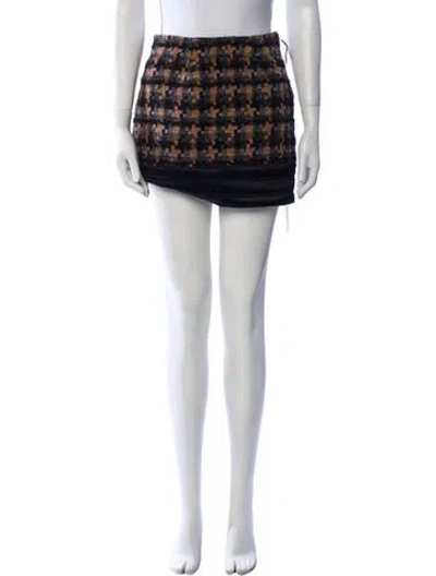 Pre-owned Dolce & Gabbana Vintage Mini Skirt In Black