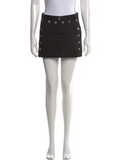 Pre-owned Dolce & Gabbana Vintage Mini Skirt In Black