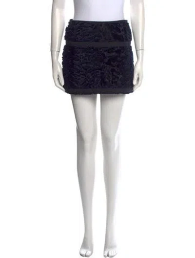 Pre-owned Dolce & Gabbana Vintage Mini Skirt In Blue