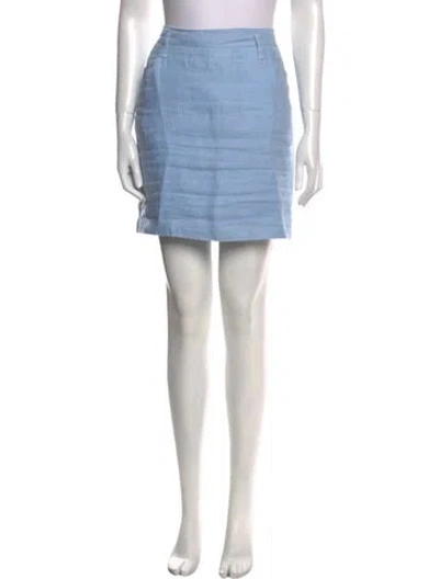 Pre-owned Dolce & Gabbana Vintage Mini Skirt In Blue