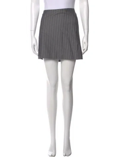 Pre-owned Dolce & Gabbana Vintage Mini Skirt In Gray