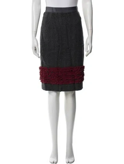 Pre-owned Dolce & Gabbana Vintage Mini Skirt In Gray