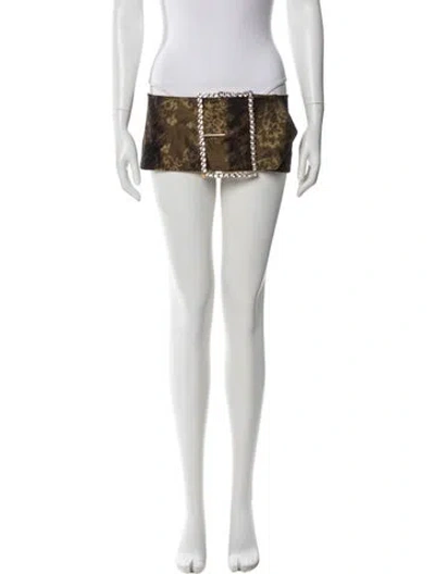 Pre-owned Dolce & Gabbana Vintage Mini Skirt In Multi