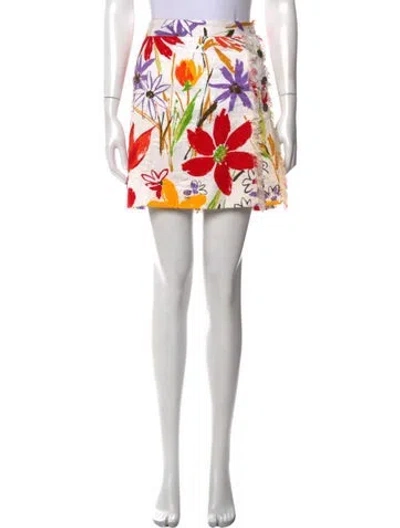 Pre-owned Dolce & Gabbana Vintage Mini Skirt In Neutral