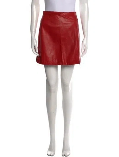 Pre-owned Dolce & Gabbana Vintage Mini Skirt In Red
