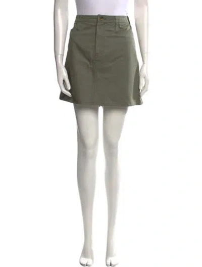 Pre-owned Dolce & Gabbana Vintage Mini Skirt W/ Tags In Green