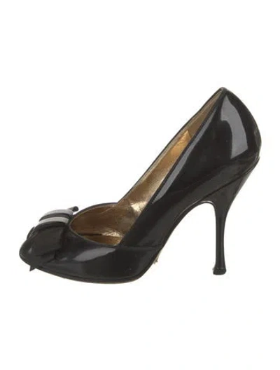 Pre-owned Dolce & Gabbana Vintage Patent Leather Pumps In Multi