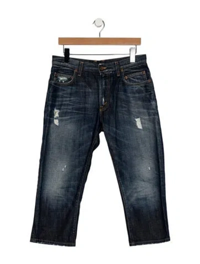 Pre-owned Dolce & Gabbana Vintage Skinny Jeans In Blue
