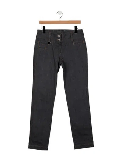 Pre-owned Dolce & Gabbana Vintage Straight Leg Jeans In Gray