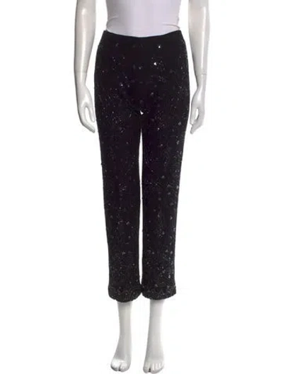 Pre-owned Dolce & Gabbana Vintage Straight Leg Pants In Black