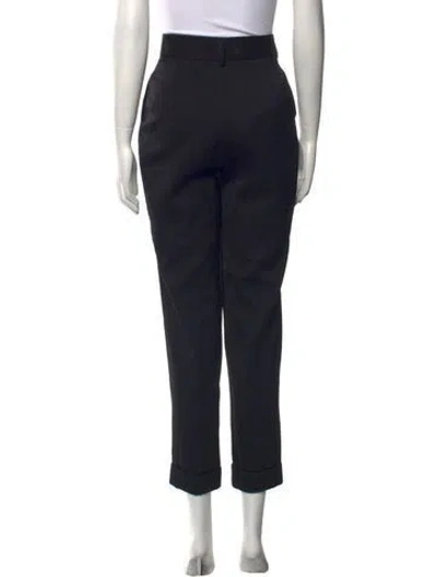 Pre-owned Dolce & Gabbana Vintage Straight Leg Pants In Black