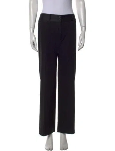 Pre-owned Dolce & Gabbana Vintage Straight Leg Pants In Black