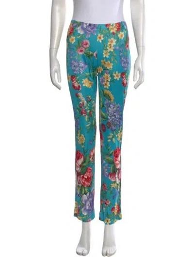 Pre-owned Dolce & Gabbana Vintage Straight Leg Pants In Blue