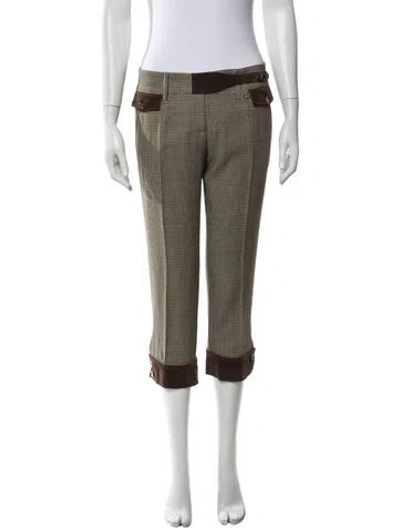 Pre-owned Dolce & Gabbana Vintage Straight Leg Pants In Brown/neutrals