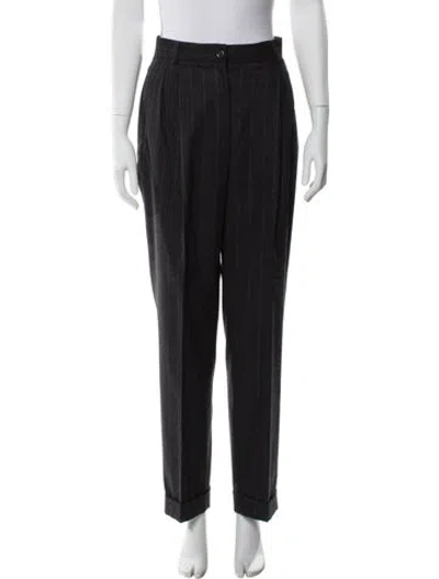 Pre-owned Dolce & Gabbana Vintage Straight Leg Pants In Gray