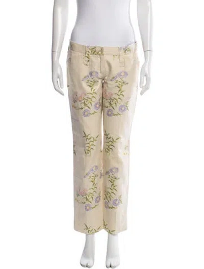 Pre-owned Dolce & Gabbana Vintage Straight Leg Pants In Neutral