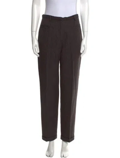 Pre-owned Dolce & Gabbana Vintage Straight Leg Pants In Purple