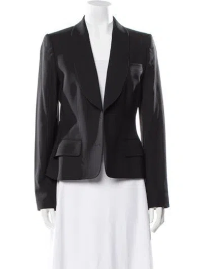 Pre-owned Dolce & Gabbana Vintage Virgin Wool Blazer In Black