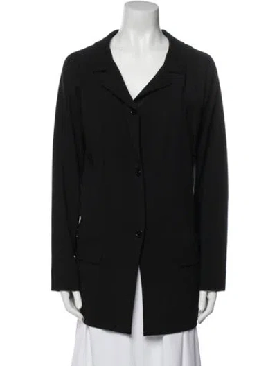 Pre-owned Dolce & Gabbana Vintage Virgin Wool Coat In Black
