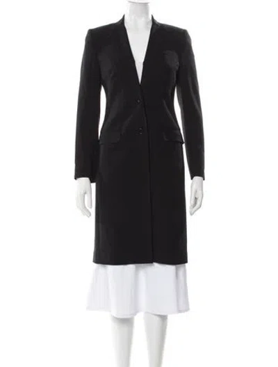 Pre-owned Dolce & Gabbana Vintage Virgin Wool Coat In Black
