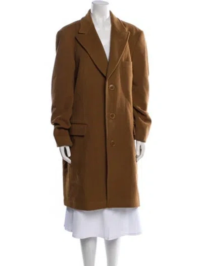 Pre-owned Dolce & Gabbana Vintage Virgin Wool Peacoat In Brown