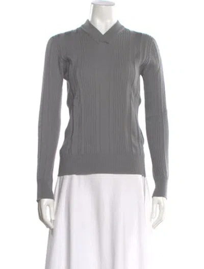 Pre-owned Dolce & Gabbana Vintage Virgin Wool Sweater In Gray
